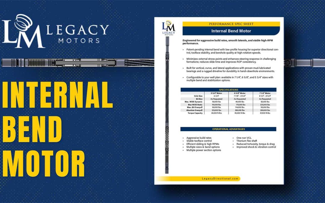 Legacy Motors Launches Internal Bend Motor Design
